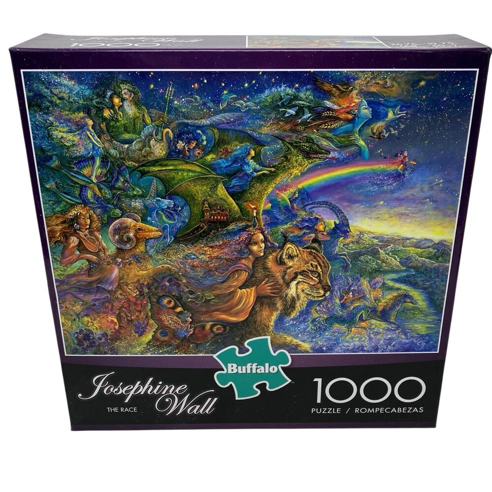 Buffalo Games Jigsaw Puzzle Josephine Wall The Race 1000 Piece Fantasy Art New
